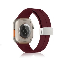 Mágneses szíj Apple óra ultraszíjhoz 49mm 45mm szilikon karkötő iWatch Series 7 8 se 6 5 3 44mm 45mm 40mm 41mm 42mm 38mm