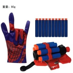 Marvel Spiderman Cosplay műanyag kesztyűindító Anime figurakészlet játék szuperhős csuklóindító gyerekeknek vicces játékok fiú s