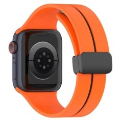 Mágneses szíj Apple óra ultraszíjhoz 49mm 45mm szilikon karkötő iWatch Series 7 8 se 6 5 3 44mm 45mm 40mm 41mm 42mm 38mm