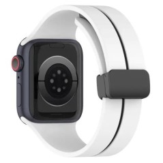 Mágneses szíj Apple óra ultraszíjhoz 49mm 45mm szilikon karkötő iWatch Series 7 8 se 6 5 3 44mm 45mm 40mm 41mm 42mm 38mm