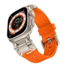 TPU sportszíj Apple Watch 9 45mm Ultra 2 49MM 44mm 42mm titán színű szilikon óraszíj iWatch9 8 SE 7 6 4 5 3 2 1