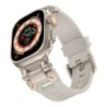 TPU sportszíj Apple Watch 9 45mm Ultra 2 49MM 44mm 42mm titán színű szilikon óraszíj iWatch9 8 SE 7 6 4 5 3 2 1