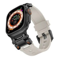 TPU sportszíj Apple Watch 9 45mm Ultra 2 49MM 44mm 42mm titán színű szilikon óraszíj iWatch9 8 SE 7 6 4 5 3 2 1