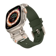 TPU sportszíj Apple Watch 9 45mm Ultra 2 49MM 44mm 42mm titán színű szilikon óraszíj iWatch9 8 SE 7 6 4 5 3 2 1