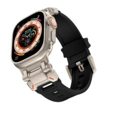 TPU sportszíj Apple Watch 9 45mm Ultra 2 49MM 44mm 42mm titán színű szilikon óraszíj iWatch9 8 SE 7 6 4 5 3 2 1