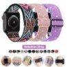 Bohemian nylon szíj Apple Watch ultra 2 49mm 41mm 45mm 38/40/44mm rugalmas fényes karkötőhöz iWatch Series 9/8/7 6 5 4 Se Band