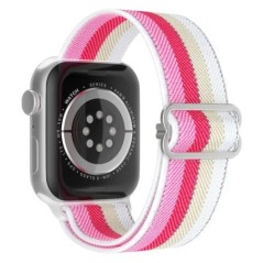 Bohemian nylon szíj Apple Watch ultra 2 49mm 41mm 45mm 38/40/44mm rugalmas fényes karkötőhöz iWatch Series 9/8/7 6 5 4 Se Band