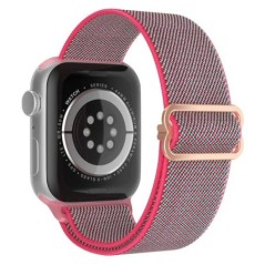 Bohemian nylon szíj Apple Watch ultra 2 49mm 41mm 45mm 38/40/44mm rugalmas fényes karkötőhöz iWatch Series 9/8/7 6 5 4 Se Band