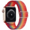 Bohemian nylon szíj Apple Watch ultra 2 49mm 41mm 45mm 38/40/44mm rugalmas fényes karkötőhöz iWatch Series 9/8/7 6 5 4 Se Band