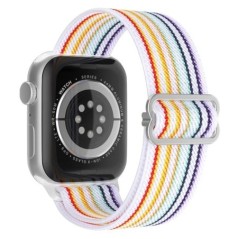 Bohemian nylon szíj Apple Watch ultra 2 49mm 41mm 45mm 38/40/44mm rugalmas fényes karkötőhöz iWatch Series 9/8/7 6 5 4 Se Band