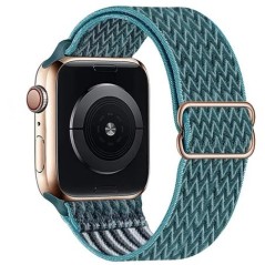 Bohemian nylon szíj Apple Watch ultra 2 49mm 41mm 45mm 38/40/44mm rugalmas fényes karkötőhöz iWatch Series 9/8/7 6 5 4 Se Band