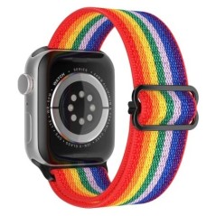 Bohemian nylon szíj Apple Watch ultra 2 49mm 41mm 45mm 38/40/44mm rugalmas fényes karkötőhöz iWatch Series 9/8/7 6 5 4 Se Band