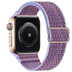 Bohemian nylon szíj Apple Watch ultra 2 49mm 41mm 45mm 38/40/44mm rugalmas fényes karkötőhöz iWatch Series 9/8/7 6 5 4 Se Band