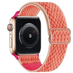 Bohemian nylon szíj Apple Watch ultra 2 49mm 41mm 45mm 38/40/44mm rugalmas fényes karkötőhöz iWatch Series 9/8/7 6 5 4 Se Band