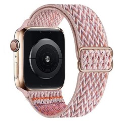 Bohemian nylon szíj Apple Watch ultra 2 49mm 41mm 45mm 38/40/44mm rugalmas fényes karkötőhöz iWatch Series 9/8/7 6 5 4 Se Band