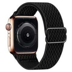 Bohemian nylon szíj Apple Watch ultra 2 49mm 41mm 45mm 38/40/44mm rugalmas fényes karkötőhöz iWatch Series 9/8/7 6 5 4 Se Band