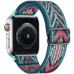 Bohemian nylon szíj Apple Watch ultra 2 49mm 41mm 45mm 38/40/44mm rugalmas fényes karkötőhöz iWatch Series 9/8/7 6 5 4 Se Band