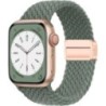 Nylon szíj Apple óra szíjhoz 44mm 40mm 45mm 49mm 41mm 44mm mágneses csat Fonott karkötő iWatch sorozat 9 se 7 3 8 Ultra