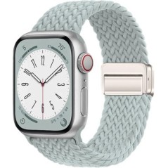 Nylon szíj Apple óra szíjhoz 44mm 40mm 45mm 49mm 41mm 44mm mágneses csat Fonott karkötő iWatch sorozat 9 se 7 3 8 Ultra