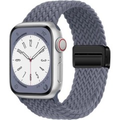 Nylon szíj Apple óra szíjhoz 44mm 40mm 45mm 49mm 41mm 44mm mágneses csat Fonott karkötő iWatch sorozat 9 se 7 3 8 Ultra