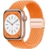 Nylon szíj Apple óra szíjhoz 44mm 40mm 45mm 49mm 41mm 44mm mágneses csat Fonott karkötő iWatch sorozat 9 se 7 3 8 Ultra