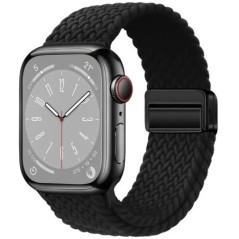 Nylon szíj Apple óra szíjhoz 44mm 40mm 45mm 49mm 41mm 44mm mágneses csat Fonott karkötő iWatch sorozat 9 se 7 3 8 Ultra