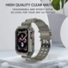 Átlátszó szíj + tok Apple Watchhoz 8 7 6 SE 5 3 2 Puha átlátszó szilikon szíj iwatchhoz Szíj 40mm 44mm 42MM 41MM 45MM 49MM