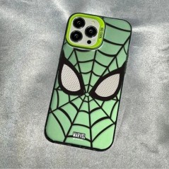 Luxus IMD Lens Circle Spider Man Cartoon Skin TPU telefontok iPhone 13 Pro Max 15 Pro 14 Plus 12 X XS Max XR 11 Pro telefonhoz