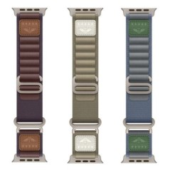 Alpine Loop Apple Watch Ultra Band 49mm 44mm 40mm 45mm 41mm 42mm 45 44mm nylon karkötő correa iWatch series 9 8 3 se pántok