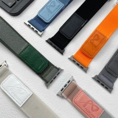 Nylon bőrszíj Apple Watch Band Ultra 49mm 44mm 45mm 42mm 41mm 42mm 38mm sportóraszíj Iwatch Sese 8 7 6 5 karkötőhöz