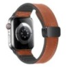 Szilikon+bőr szíj Apple óra szíjhoz 49mm 44mm 45mm 42mm 40mm Tartozékok Karkötő iWatch Ultra Series 9 8 7 SE 6 5 4