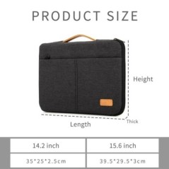 Laptop Sleeve táska 14 15,6 hüvelykes notebook tok Macbookhoz HP Dell Acer ütésálló számítógépes táska utazási üzleti férfi tok