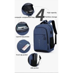 Men's Waterproof Backpack Ultra Lightweight Back Bag for Men Backpack Book Bag Men's Stylish Backpack 15.6" Notebook Backpack