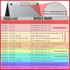 Laptop tok MacBook air 13 tokhoz M2 Macbook pro 13 tok 2020 air m1 borító Funda Macbook Pro 14 tok 2021 tartozékok