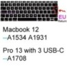 Billentyűzet borítás Macbook Airhez 13 M2 15 Pro 14 M3 13 M1 16 Retina 11 Szilikonvédő bőrtok A3113 A3114 A2681 A2941 A2992 