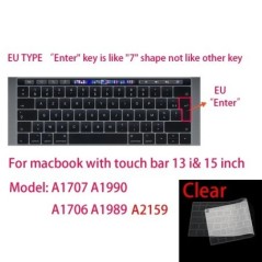 Billentyűzet borító Apple Macbook pro13/16/15 Air13 hüvelykes összes sorozat laptop szilikon tok átlátszó védő bőr A2941 A2442 A