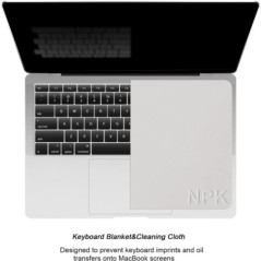 Notebook tenyér billentyűzet takaró huzat mikroszálas porálló védőfólia laptop képernyő tisztító kendő MacBook Pro 13/15/16 hüve