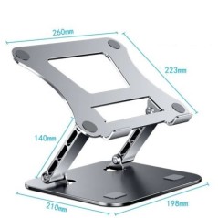 Phone Tablet Stand Adjustable Aluminum Alloy laptop Tablet up to 17 "Laptop Portable Folding stand Cooling stand support