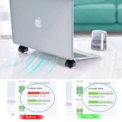 Oatsbasf laptop állvány Notebook tartozékok Laptop gombatartó Összehajtható mini hűtőállvány Macbook Pro Air támogatási konzolho