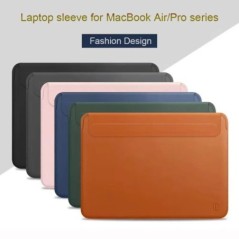 WiWU laptop tok MacBook Air 13 M2 A2681 ultravékony bőr notebook tok Macbook pro 16 14 vízálló laptop táskához