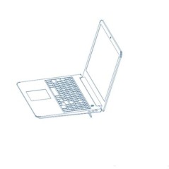 Laptop állvány radiátor billentyűzet tartóhoz Mini hordozható lábak Macbook Pro-hoz Huawei Xiaomi notebook alumínium talp támasz