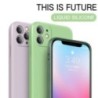 iPhone 111 12 13 14 15 Pro Max Mini Case hivatalos négyzet alakú folyékony szilikon tok iPhone X XS XR 7 8 Plus SE 2020 borítóho