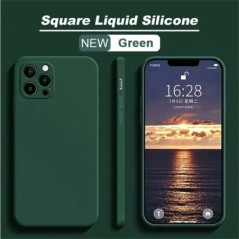 iPhone 111 12 13 14 15 Pro Max Mini Case hivatalos négyzet alakú folyékony szilikon tok iPhone X XS XR 7 8 Plus SE 2020 borítóho