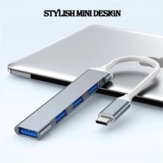 USB C HUB 3.0 3.1 C típusú HUB 4 portos multi Splitter Adapter OTG Lenovo Xiaomi Macbook Pro 13 15 Air Pro számítógép-tartozékok