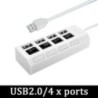 USB 3.0 tápadapter 4/7 portos több USB elosztó hub USB hub 2.0 USB többszörös bővítő kapcsoló 30 cm kábelelosztó dokkoló állomás