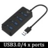 USB 3.0 tápadapter 4/7 portos több USB elosztó hub USB hub 2.0 USB többszörös bővítő kapcsoló 30 cm kábelelosztó dokkoló állomás