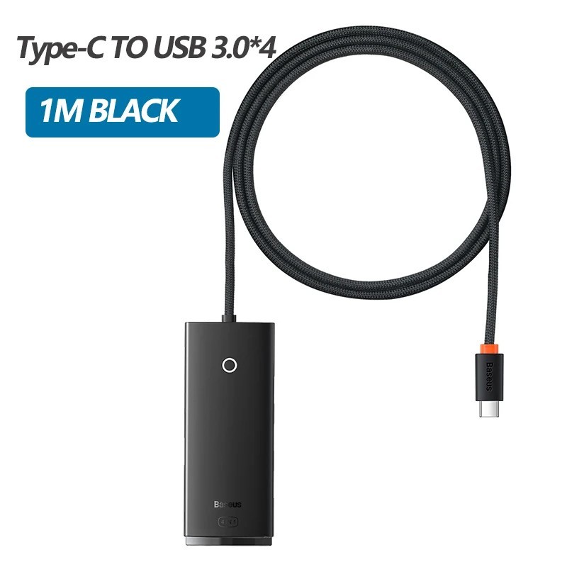 Baseus USB HUB Adapter 4 az 1-ben USB Type C – USB 3.0 HUB elosztó adapter MacBook Pro Air Huawei Mate 30 dokkolóállomás HUB-hoz