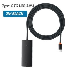 Baseus USB HUB Adapter 4 az 1-ben USB Type C – USB 3.0 HUB elosztó adapter MacBook Pro Air Huawei Mate 30 dokkolóállomás HUB-hoz