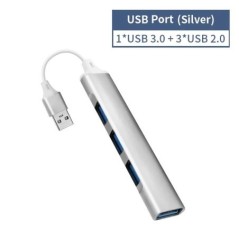 4 portos Multi Splitter Type C HUB 3.0 USB 3.1 Adapter OTG Xiaomi Lenovo Macbook 13 15 Air Pro PC számítógép-tartozékok