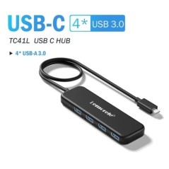 Lemorele USB Hub Type C Hub USB3.0 OTG 4 Port USB C/A HUB Multi Splitter Adapter Laptop Tartozékok Lenovo Macbook Prohoz